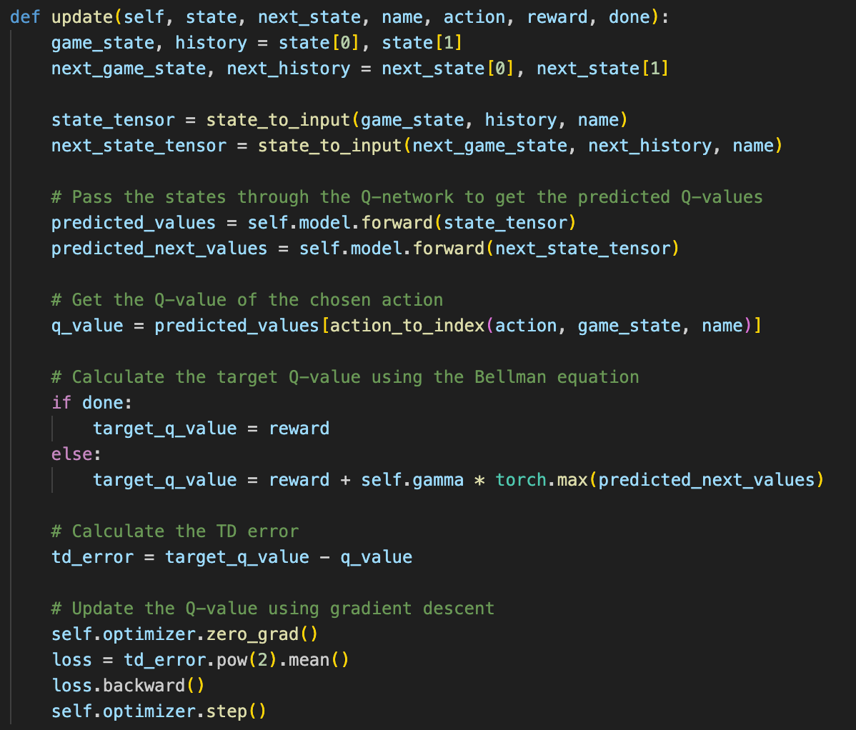 Learning to play Coup with DQN