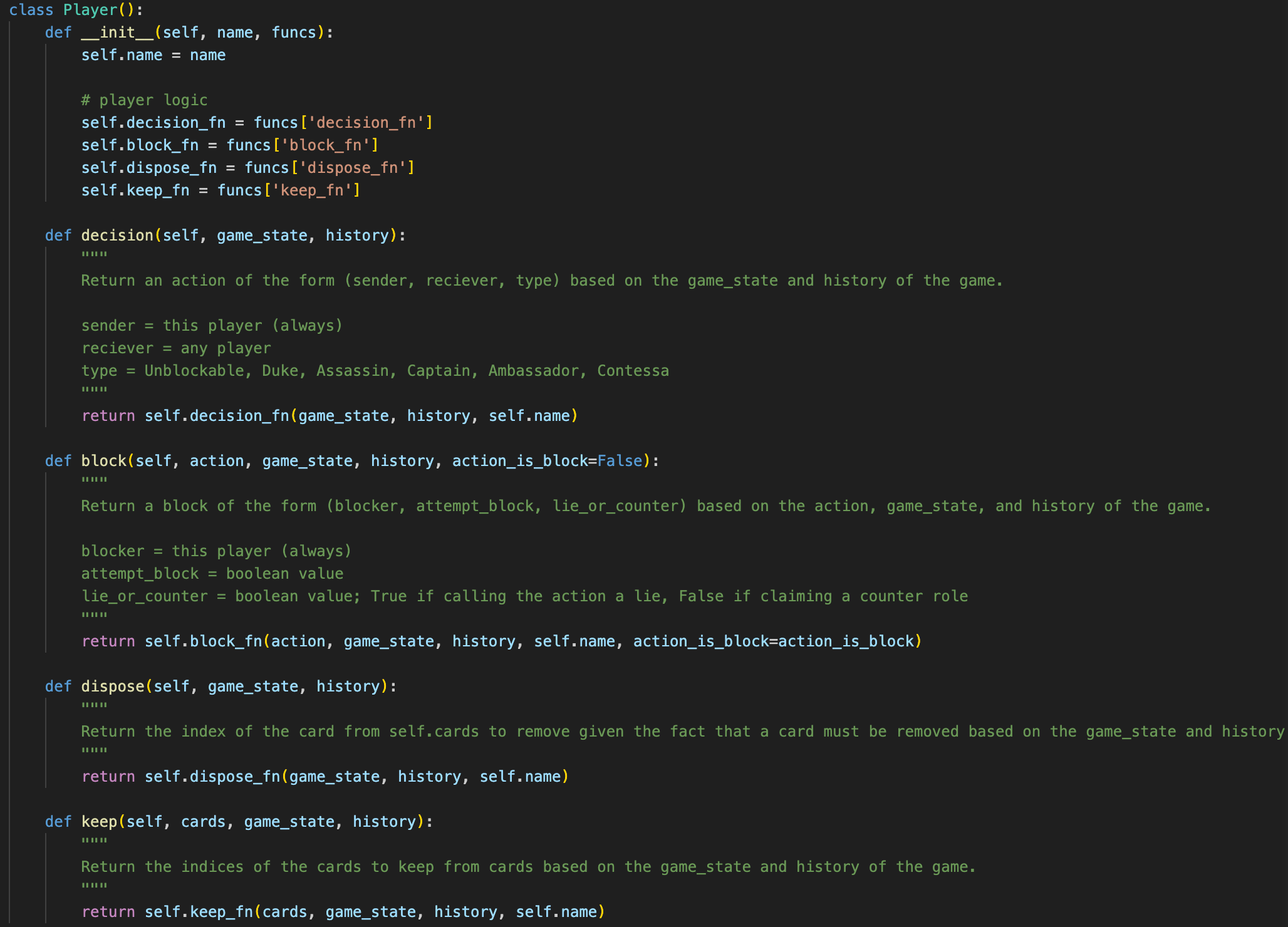 Learning to play Coup with DQN
